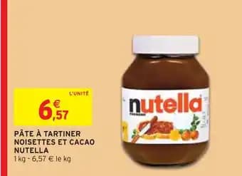 NUTELLA Pâte à tartiner noisettes et cacao