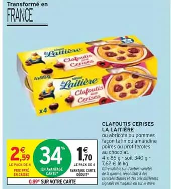La Laitière Clafoutis cerises