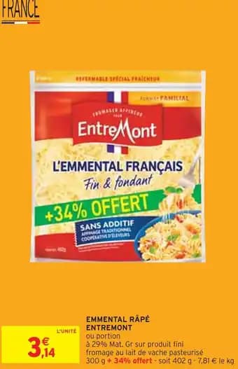 Entremont Emmental râpé