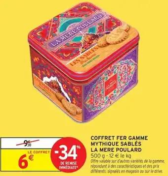 Coffret fer gamme mythique sablés la mere poulard 500 g