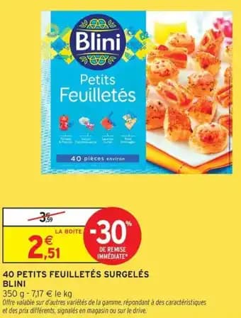 Promotion Exclusives de 22
40 feuilletés : Découvrez l'Offre incontournable
