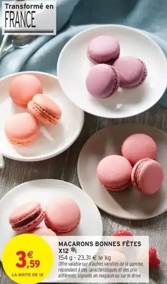 Macarons bonnes fêtes x12 154 g