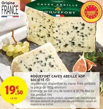 Roquefort caves abeille aop société 1 kg