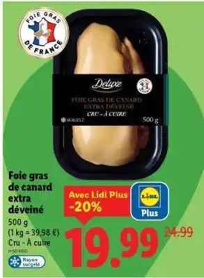 Foie gras de canard extra déveiné