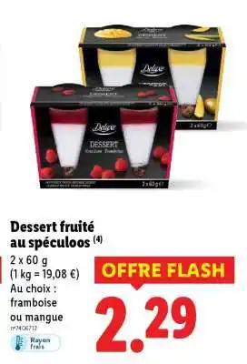 Dessert fruité au spéculoos