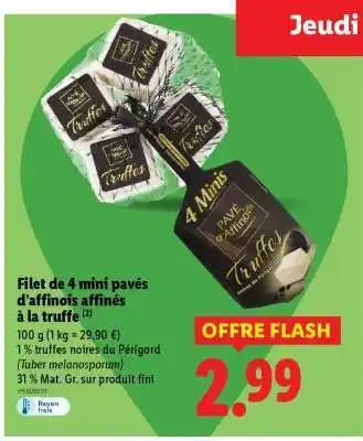 4 Minis Pavé d'Affinois Truffes