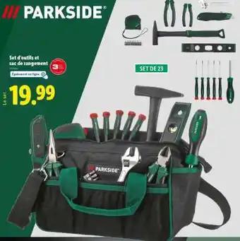 Set d'outils et sac de rangement