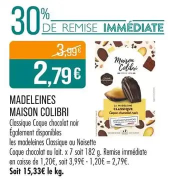 Promotion Exclusives de 1
Colibri : Découvrez l'Offre incontournable