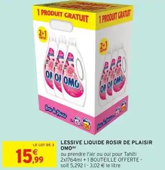 Lessive liquide rosir de plaisir omo 1 l