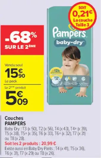 Promotion Exclusives de 10
Pampers : Découvrez l'Offre incontournable