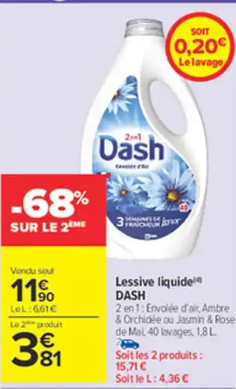 DASH Lessive liquide 1,8 l