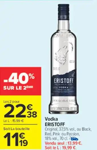ERISTOFF Vodka 70 cl