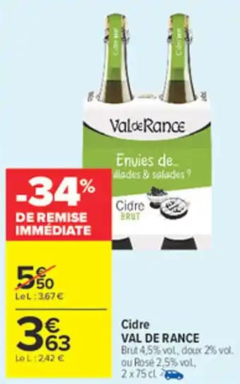 Promotion Exclusives de 1
Val de Rance : Découvrez l'Offre incontournable