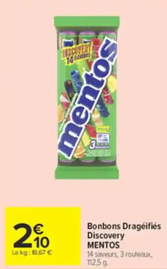 Promotion Exclusives de 2
Mentos : Découvrez l'Offre incontournable