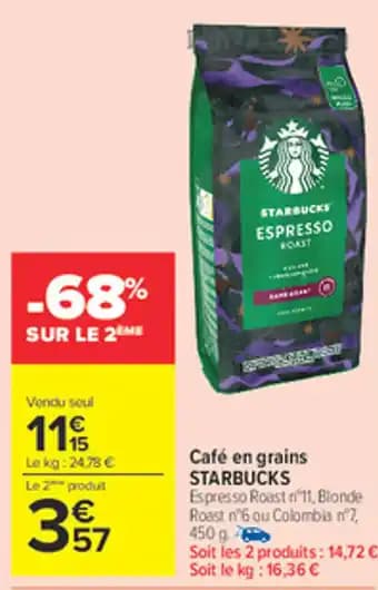 Promotion Exclusives de 11
Café en grains : Découvrez l'Offre incontournable