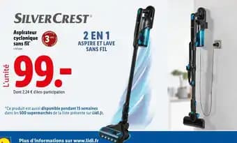 SilverCrest Aspirateur cyclonique sans fil