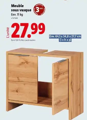 Promotion Exclusives de 5
Meuble sous vasque : Découvrez l'Offre incontournable