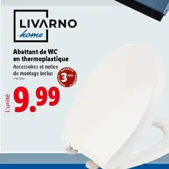 Abattant de WC en thermoplastique