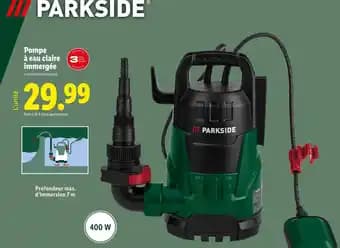 PARKSIDE Pompe à eau claire immergée