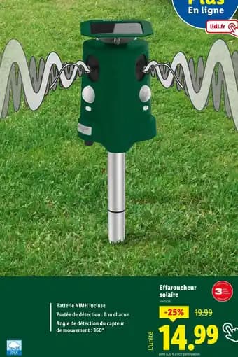 Parkside Effaroucheur solaire