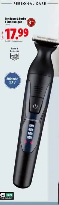 SILVERCREST Tondeuse à barbe à lame unique