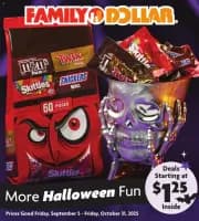 Weekly Ad Family Dollar online from 09 September to October 31 2025